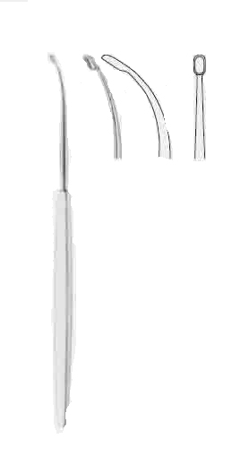 FRONTAL HAFİF KAVİSLİ KÜRET 6X3 MM 19 CM